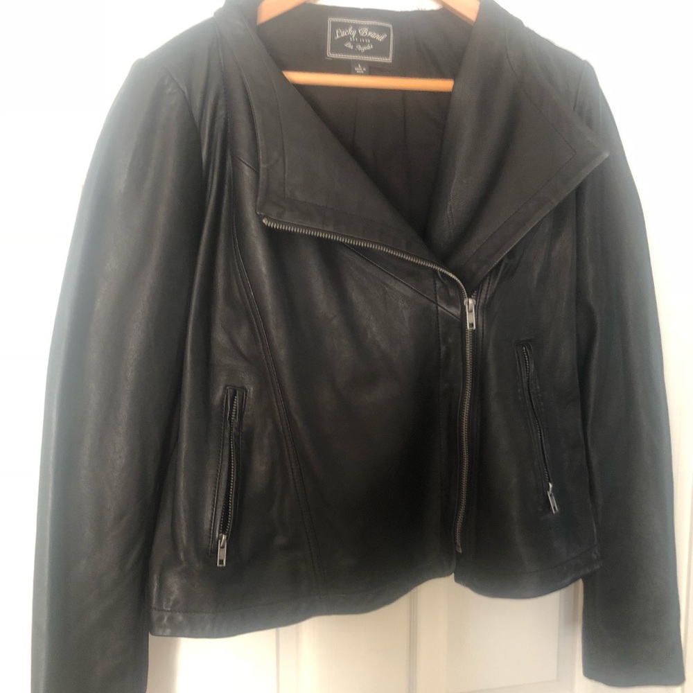 Leather jacket.
